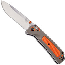 Benchmade 15061 Grizzly Ridge Knife Drop Point AXIS Lock Folding Hunter Dual Durometer Handle