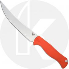 Benchmade Meatcrafter 15500 - Steven Rinella - CPM 154 Trailing Point Fixed Blade - Orange Santoprene - USA Made