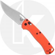 Benchmade Taggedout 15535 - CPM 154 Clip Point - Orange Grivory - AXIS Lock Folder - USA Made