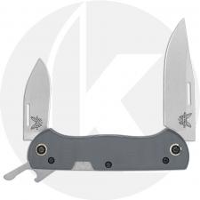 Benchmade Weekender 317 - S30V Clip Point and Spear Point - Cap Lifter - Cool Gray G10 - Slip Joint Folder - USA Made