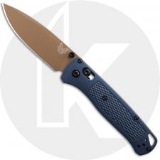 Benchmade Bugout 535FE-05 EDC Knife - FDE Cerakote S30V - Crater Blue Grivory - USA Made