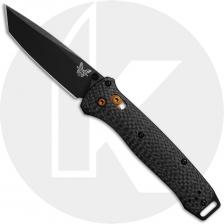 Benchmade Bailout 537BK-10 Knife - Black S90V Tanto - Carbon Fiber - USA Made