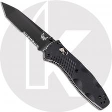 Benchmade Barrage Knife 583SBK - Part Serrated Black Tanto - Black Valox - AXIS Assist - USA Made