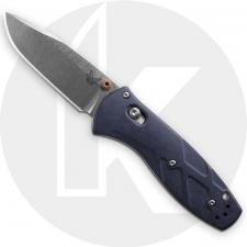 Benchmade Mini Barrage 585-03 Knife - Assisted - S30V - Blue Canyon Richlite - USA Made