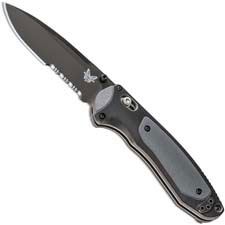 Benchmade Boost 590SBK Knife EDC Part Serrated Black Drop Point AXIS Assist Folder Dual Durometer Handle