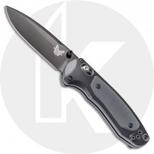 Benchmade 595BK Mini Boost Knife Black Drop Point AXIS Assist Folder Dual Durometer Handle