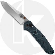Benchmade Mini Osborne 945-04 Knife - Satin M390 Reverse Tanto - Denim Micarta - USA Made