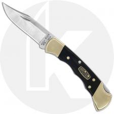 Buck Ranger 50th Anniversary Edition - 0112BRS3FG - Custom Tang Stamp - Finger Grooved Ebony Handle with Anniversary Shield