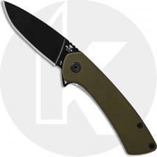 Buck 040 Onset Knife 0040GRS - Black Cerakote S45VN Drop Point - OD G10 - Frame Lock - Flipper Folder - USA Made
