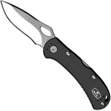 Buck SpitFire Knife 0722BKS-1 - Value Priced EDC - Satin Drop Point - Black Aluminum - Lock Back - USA Made
