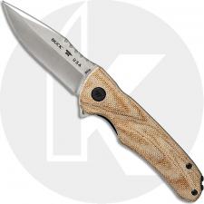 Buck 841 Sprint Pro 0841TNS - S30V Drop Point - Tan Canvas Micarta - Liner Lock - Flipper Folder - USA Made