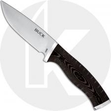 Buck Small Selkirk 0853BRS EDC Drop Point Fixed Blade Knife Brown and Black Micarta