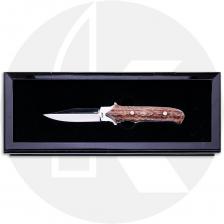 Buck Custom Dagger 970SP1 Fixed Blade Knife - Limited Edition - Satin 420HC Dagger - Elk Antler - USA Made