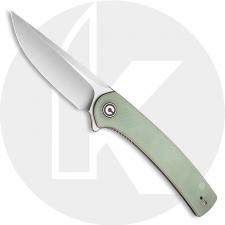 CIVIVI Mini Asticus Knife C19026B-3 - Satin Drop Point - Natural G10 - Liner Lock Flipper Folder
