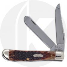 Case Mini Trapper Knife 00520 - Jigged Brown Bone - 6207 - Discontinued - BNIB