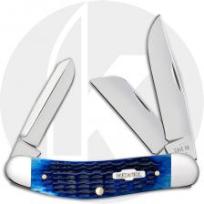 Case Sowbelly 2795 Knife - Jigged Navy Blue Bone - TB6339SS