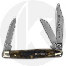 Case Small Stockman Knife 02971 - Limited Edition II - Green Bone - 6333SS - Discontinued - BNIB