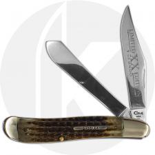 Case Dog Leg Trapper Knife 02979 - Limited Edition II - Green Bone - 6240SS - Discontinued - BNIB