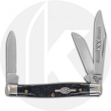 Case Small Stockman Knife 04971 - Limited Edition IV - Pitch Black Bone - 6333SS - Discontinued - BNIB