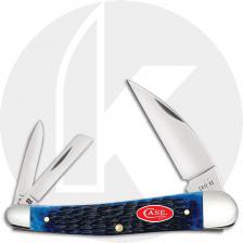 Case Seahorse Whittler 6889 Knife - Jigged Navy Blue Bone - 6355WHSS