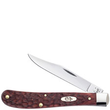 Case Slimline Trapper Knife 01055 - Jigged Rosewood - 71048SS - Discontinued - BNIB