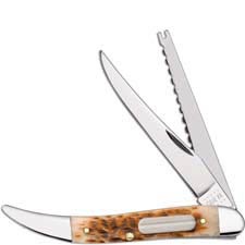 Case Fishing Knife 10726 Amber Bone 620094FSS
