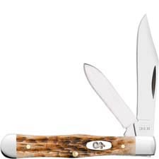 Case Small Swell Center Jack Knife 10729 - Amber Bone SS - 6225 1 / 2SS