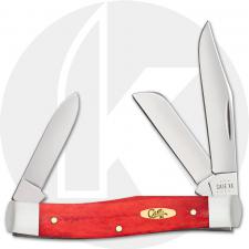 Case Medium Stockman 10762 Knife - Smooth Dark Red Bone - 63032SS