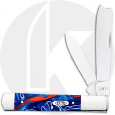 Case XX Razor 11226 Knife - Smooth Patriotic Kirinite - 102005RAZSS
