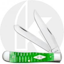 Case Trapper 11440 Knife - Gator Jigged Bright Green Bone - 6254SS