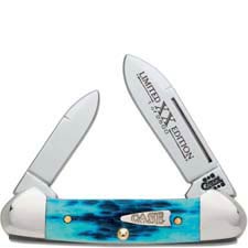 Case Baby Butterbean Knife 12072 - Limited Edition XII - Caribbean Blue Bone - 62132SS - Discontinued - BNIB