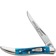 Case Medium Texas Toothpick Knife 12073 - Limited Edition XII - Caribbean Blue Bone - 610094SS - Discontinued - BNIB