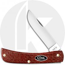 Case Sod Buster Jr 12273 Knife - Dark Red Burlap Micarta - 10137CS