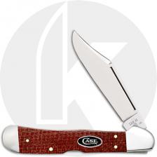 Case CopperLock 12275 Knife - Dark Red Burlap Micarta - 101549LCS