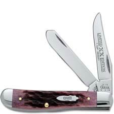 Case Mini Trapper Knife 14070 - Limited Edition XIV - Cabernet Bone - 6207SS - Discontinued - BNIB