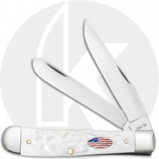 Case XX Trapper 14100 Knife - Rough White Synthetic - 6254SS