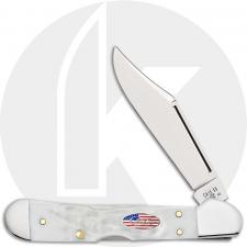 Case Mini CopperLock 14104 Knife - Rough White Synthetic - 61749LSS
