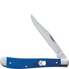 Case Slimline Trapper Knife 16746 Blue G10 101048SS