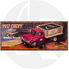 Case 01869 1996 ERTL Truck - 2nd Edition - 1957 Chevy Stake Bed Truck - Pocket Worn Old Red Bone Pen Knife - Discontinued - BNIB