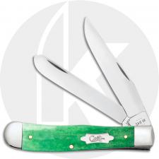 Case Trapper 19940 Knife - Smooth Emerald Green Bone - 6254SS