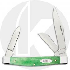 Case Medium Stockman 19942 Knife - Smooth Emerald Green Bone - 6344SS