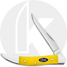 Case Small Texas Toothpick 20035 Knife - Smooth Yellow Bone - 610096SS
