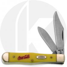Case Small Coke Bottle 2205 Knife - Coca-Cola - Yellow Delrin - 32251/2SS - Discontinued - BNIB