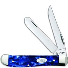 Case Mini Trapper Knife 23432 Blue Pearl Kirinite 10207SS