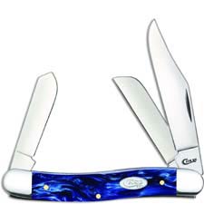 Case Stockman Knife 23435 Blue Pearl Kirinite 10347SS