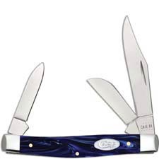 Case Medium Stockman Knife 23442 Blue Pearl Kirinite 10344SS
