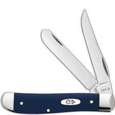 Case Mini Trapper Knife 23613 Navy Blue Synthetic 4207SS