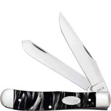 Case Trapper Knife 23670 Black Pearl Kirinite 10254SS