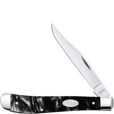 Case Slimline Trapper Knife 23677 Black Pearl Kirinite 101048SS