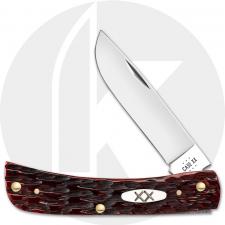 Case Sod Buster Jr 25131 Knife - Peach Seed Jigged Mahogany Bone - 6137CS